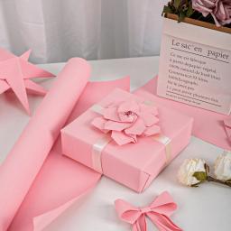 Papel Kraft para embalagem de embrulho, 100% Material Reciclado, Moving Art Craft Shipping, Parede de revestimento de piso, rosa, ideal para embrulho - Image 1