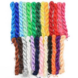 Nylon Cord Thread para DIY Jóias, nó chinês, macramé, rattail, colar, pulseira, acessórios têxteis para o lar, 25 cores, 2pcs por lote - Image 5
