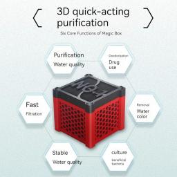 Aquário Fish Tank Magic Box, Purificador De Água, Filtro Cubo, Estrutura Favo De Mel, Carvão Ativado, Purificação De Água Rápida - Image 4