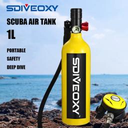 SDIVEOXY-Mergulho Portátil Set, 1L Cilindro para Atividades Aquáticas, Mergulho e Natação - Image 1