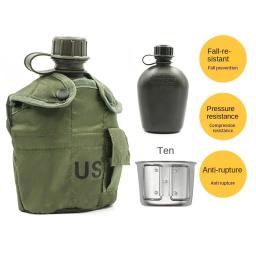 Army Soldier Tactical Cantinas Chaleira, Equipamento Militar Camping, Beber Garrafa de Água Esportiva, Ao Ar Livre, Caminhada, Camuflagem dos EUA, 1L - Image 2