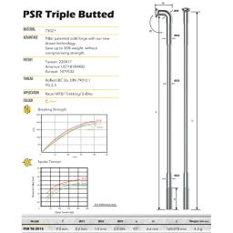 4 pçs/lote Pilar TB2015 Bicicleta Raio FG14 2.0mm 0.0166g/mm tração reta Triplo Butted Aço Inoxidável Preto 250-306mm Liga Mamilo - Image 2