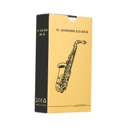 Saxofone Sax Reeds De Madeira Para Alto, Eb, Alto, Bb, Tenor Saxofone Acessórios, Força 1.5 2.5 3.0, 10pcs por caixa - Image 1