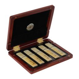 Saxofone Reed armazenamento caso com higrômetro, caixa de alta qualidade de cinco palhetas, clarinete impermeável - Image 2