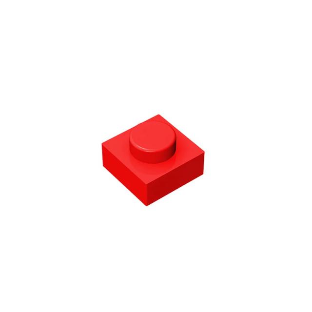 Gobricks moc tijolos peças 3024 30008 placa 1x1 compatível com assemblage diy bloco de construção brinquedos para criança