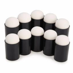 10 pçs caso de esponja de dedo daubers espuma para aplicar pintura tinta carimbo lápis reborn diy artesanato arte ferramenta 15*32mm dedo - Image 5