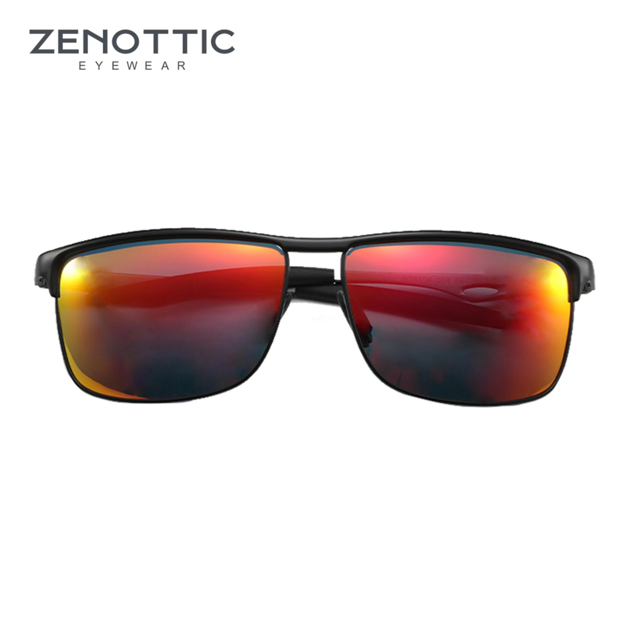 Zenottic alumínio uv400 proteção óculos de sol moda polarizada óculos de sol para pesca caminhadas golfe condução unisex - Image 1