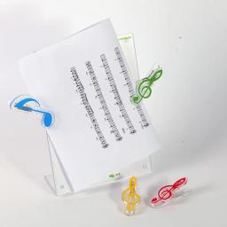 Plástico Musical Note Primavera Holder Clip, Suporte Clip para Piano Violão Musical Notação Clipes, Folha de papel, 1Pc - Image 5