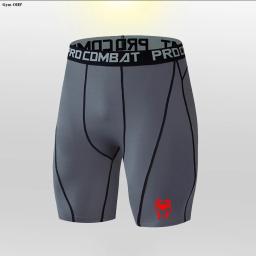 Calções Esportivos de Secagem Rápida Masculina, Fitness, Exercício, Treinamento, Menino, Correndo, Estiramento, Malha, Respirável, Calças Justas de Ciclismo, Leggings, MMA - Image 4