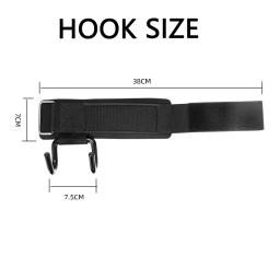 Halterofilismo Ganchos Luva Mão Bar, Correias De Pulso Para Fitness, Powerlifting Suporte De Treinamento De Força, Haltere Lift Grip Belt - Image 5