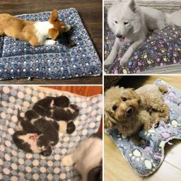 Tapete de dormir lavável para animais de estimação, Bed Mats para cães pequenos e gatos, Cobertor quente, Almofada para gatinhos, Acessórios para cães - Image 3