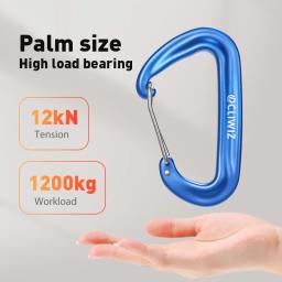 Escalada Carabiner para Camping Ao Ar Livre, Marca Aviação, Alumínio, Montanhismo Buckle, Camping Acessórios, 12KN - Image 4