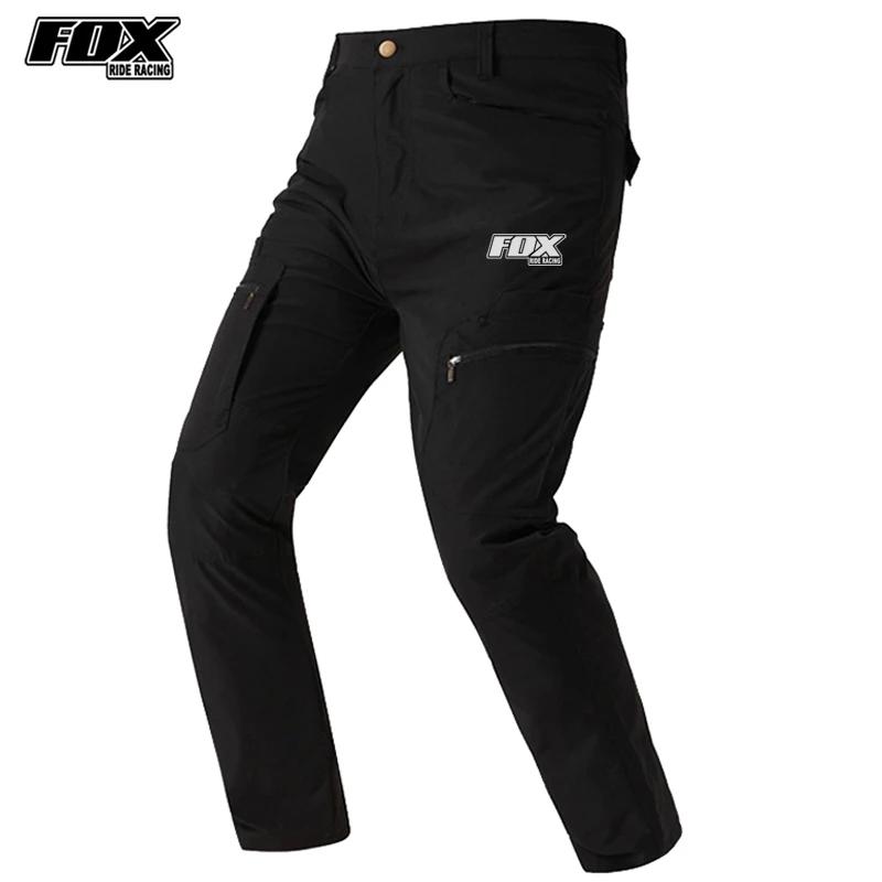 FOX RIDE-Calças Longas De Ciclismo Para Homens, Calças De Mountain Bike, Calças De Bicicleta De Estrada, Calça Enduro MTB, Roupas De Motocross - Image 1