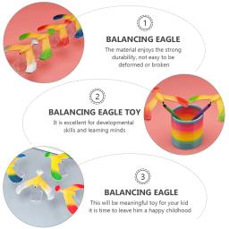 Mini Equilibrar Brinquedo Águia, Figurinhas De Balanceamento De Dedo, Equilíbrio De Pássaros, Criança, Pássaros, 10 Pcs - Image 5