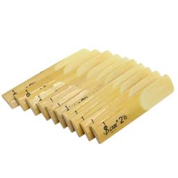 Palhetas para clarinete bb 10 tamanhos, palhetas tradicionais de bambu, força 1.5/2.0/2.5/3.0/3.5, acessórios para instrumentos de sopro, peças para clarinete - Image 3