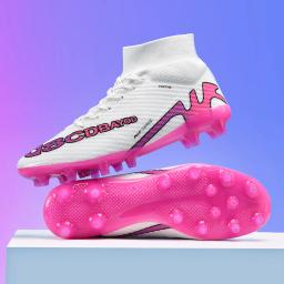 Chuteiras de treinamento profissional para homens, sapatos de futebol, botas de futebol ao ar livre, turf futsal, grama de fósforo antiderrapante, respirável, unissex - Image 1