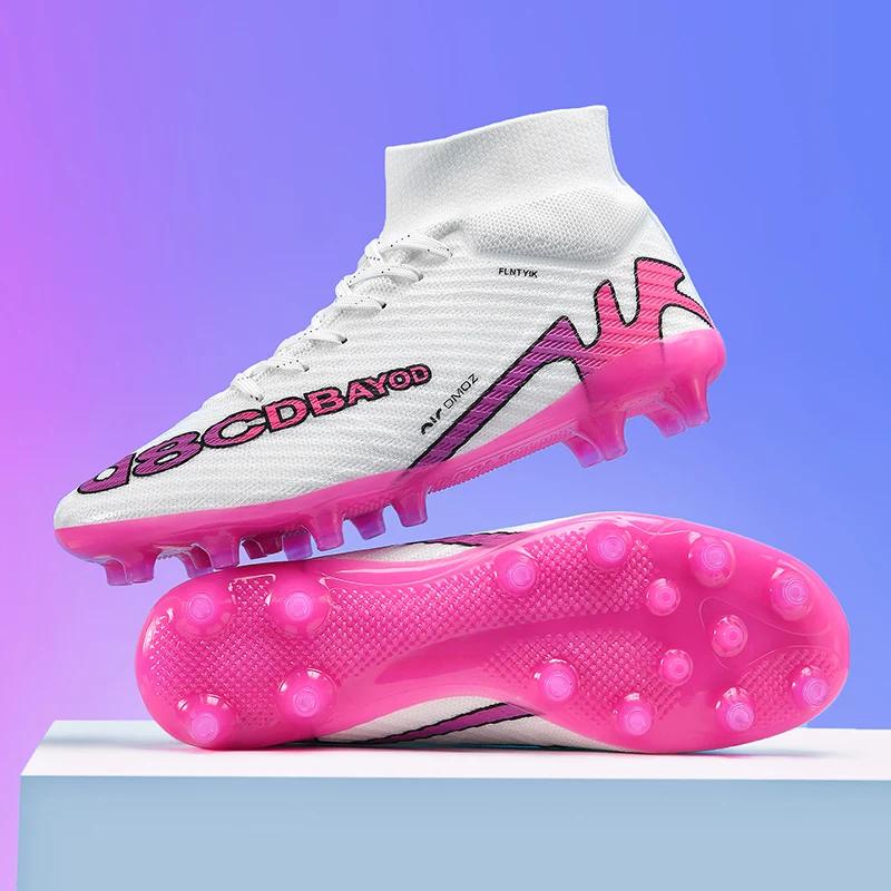Chuteiras de treinamento profissional para homens, sapatos de futebol, botas de futebol ao ar livre, turf futsal, grama de fósforo antiderrapante, respirável, unissex - Image 1
