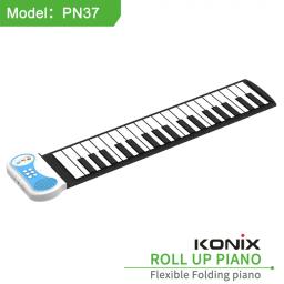 Piano Rolado à Mão com Tom Externo, 37 Teclas, Portátil, Dobrável, Teclado Eletrônico, Casa, Infantil, Iniciante, Jardim de Infância, Professor - Image 3