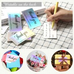 Cartão de visita artesanal com amor, Cartão de agradecimento, Decoração pacote de negócios, Obrigado lindo, Laser Card, 30pcs - Image 4