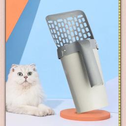 Grande All-in-One Cat Litter Pá com Caixa de Armazenamento, Artefato Ninhada Portátil, Areia de Tofu de Poros Finos, Pet Limpeza Suprimentos - Image 6