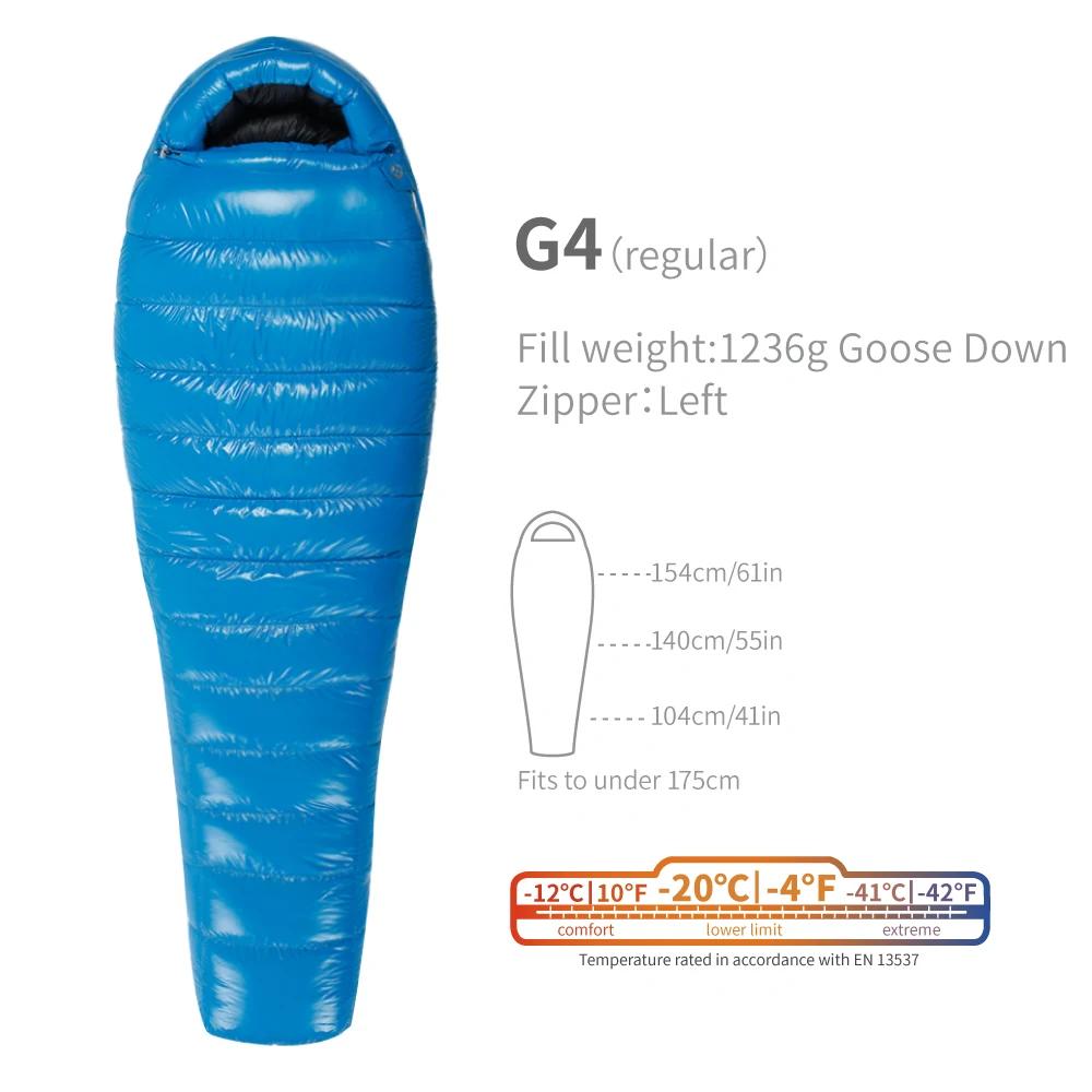 AEGISMAX G4 -20 graus 800FP Saco de Dormir Ultraleve Acampamento Ao Ar Livre Caminhada Saco de Dormir para Homens e Mulheres - Image 1