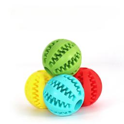 Bolas de borracha interativas para animais de estimação, Cães pequenos e grandes, Brinquedo Cachorro e Gato, Brinquedos Mastigáveis, Limpeza Dental, Bola Indestrutível, 5cm - Image 2