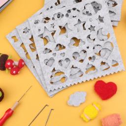 Fenrry 2-9 pçs lãs feltro molde conjunto agulha felting ferramentas diy artesanato estêncil applique artesanato moldar materiais de tecido acessórios - Image 5
