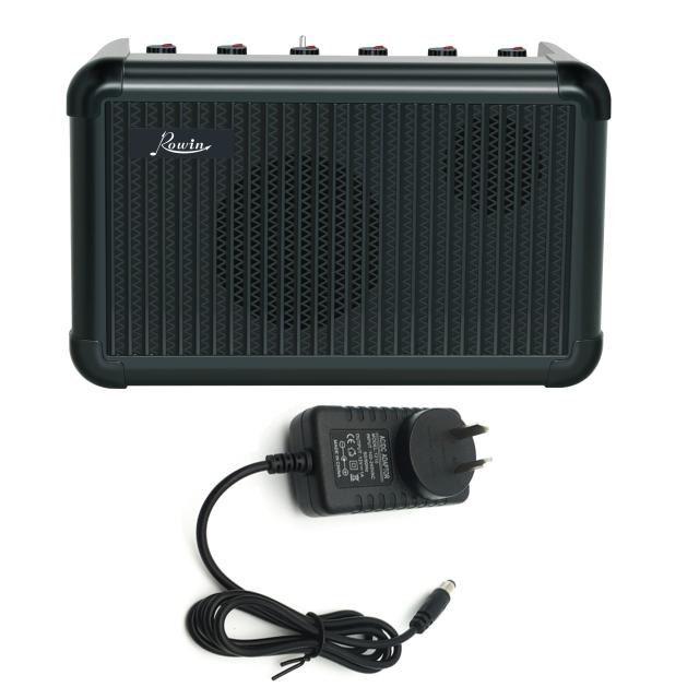Processador Multi-Efeitos Rowin PE-10 para Guitarra Elétrica com Amplificador, MOD, Delay, Reverb e Afinador