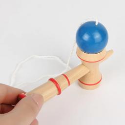 2 cores disponíveis de madeira kendama japonês tradicional jogos de bola clássico mão flexibilidade treinamento bola esportes jogo de bola interior - Image 5