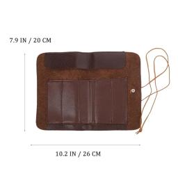 Bolsa de ferramentas de enrolar, leve, portátil, estojo de couro, organizador de bolso para escultura, facas de escultura, 1 peça - Image 6