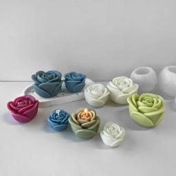 2024 nova flor molde de vela de silicone 3d peônia flor sabão gesso resina fundição molde diy bolo de chocolate ferramenta de cozimento presente de casamento - Image 4