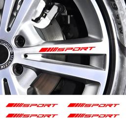 Decorativos Car Styling Adesivos, Jantes, Sport Racing, Stripes DIY, Acessórios de carro, SUV, Caminhão, Moda, Emblema, 4 pcs - Image 1