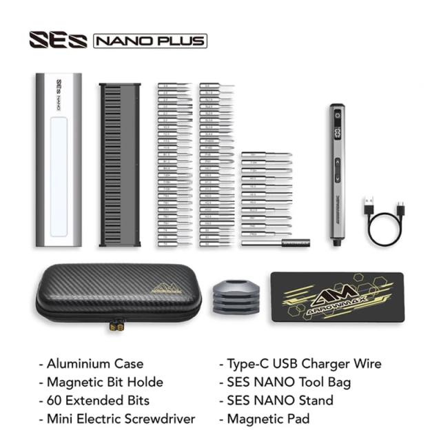 ARROWMAX Conjunto de Mini Chave de Fenda Elétrica 60 em 1 SES Nano