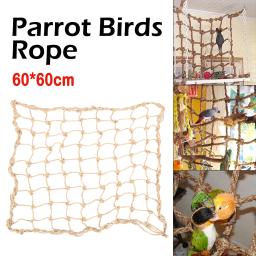 Bird Swing Ladder Toys com gancho, Hemp Rope, Net, Pet Parrot, Chew Play, Escalada Cordas, Pet Acessórios, Indoor Toy - Image 1