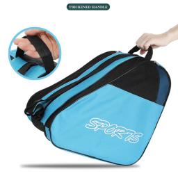 Saco de patins de rolo portátil saco de patinação no gelo grande capacidade respirável crianças patins inline saco de armazenamento patins sapatos de patinação saco - Image 4