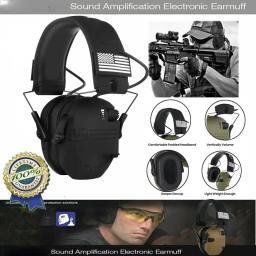 Original tático eletrônico tiro earmuff esportes ao ar livre anti-ruído fone de ouvido impacto som amplificação audição - Image 1