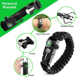 Kit De Sobrevivência De Emergência Profissional, camping engrenagem, multifunções equipamentos de defesa tática, primeiros socorros, sos aventura selvagem - Image 3