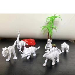 Brinquedos de dinossauro pintura conjunto de artesanato de dinossauro para crianças pintura arte conjuntos para crianças com 6 dinossauro pintar seu próprio kit para 3-7 anos - Image 5