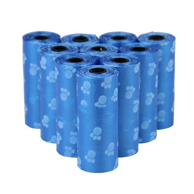 Sacos de Cocô para cães e gatos - Coletor de Resíduos Ecológico com 10 a 50 Rolos e 15 Sacos por Rolo