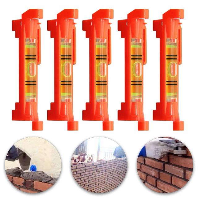 Nível de Construção Civil com Mini Bolha Horizontal - Conjunto de 5 Ferramentas Penduradas para Precisão em Projetos