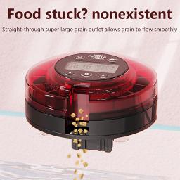 Alimentador automático de peixes para aquário, Food Dispenser com temporizador, Alimentador recarregável, Display LCD - Image 4