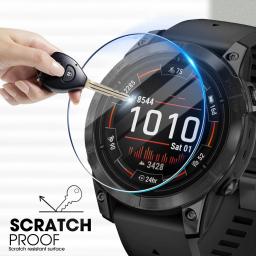 Vidro Temperado Premium para Garmin Fenix 8, Protetores de Tela Anti-riscos, Filme HD Transparente, Acessórios Smartwatch, 51mm, 47mm, 43mm, 9H - Image 4