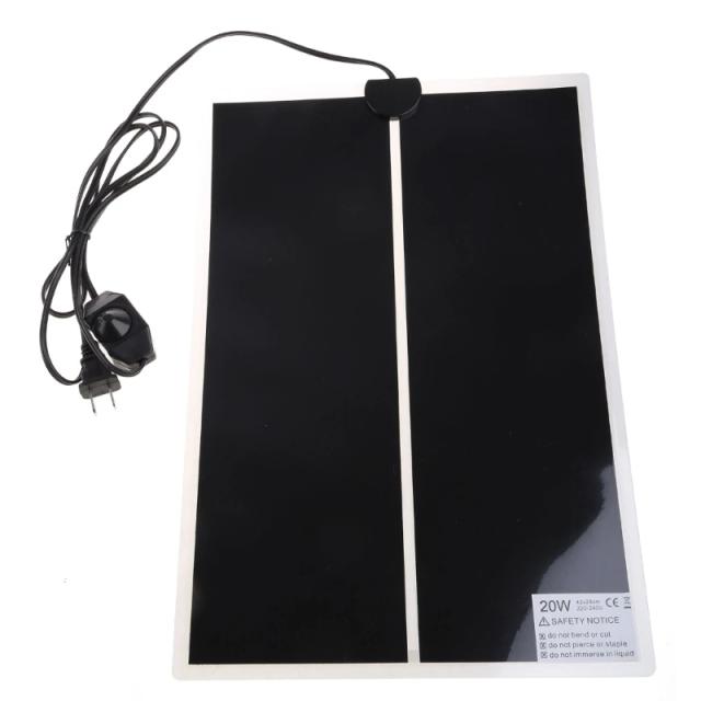 Tapete Térmico para Répteis com Temperatura Ajustável - 1 Peça nas Potências 5W, 7W, 14W, 20W e 28W
