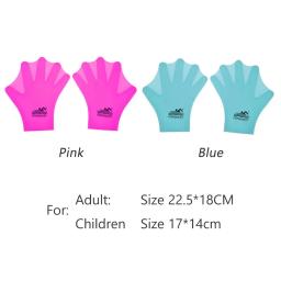 Luvas de silicone, remo de mão para adultos e crianças, 1 par - Image 6