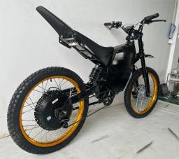 Bicicleta elétrica da sujeira com pneu gordo para adultos, 72V, 3000W, 5000W, 8000W, 12000W, 15000W, 140 km/h, motor 75Ah, 21 polegadas - Image 2