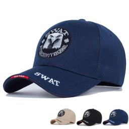 Bonés de beisebol bordado swat para homens e mulheres, secagem rápida, esportes ao ar livre, chapéus snapback, moda, águia - Image 2