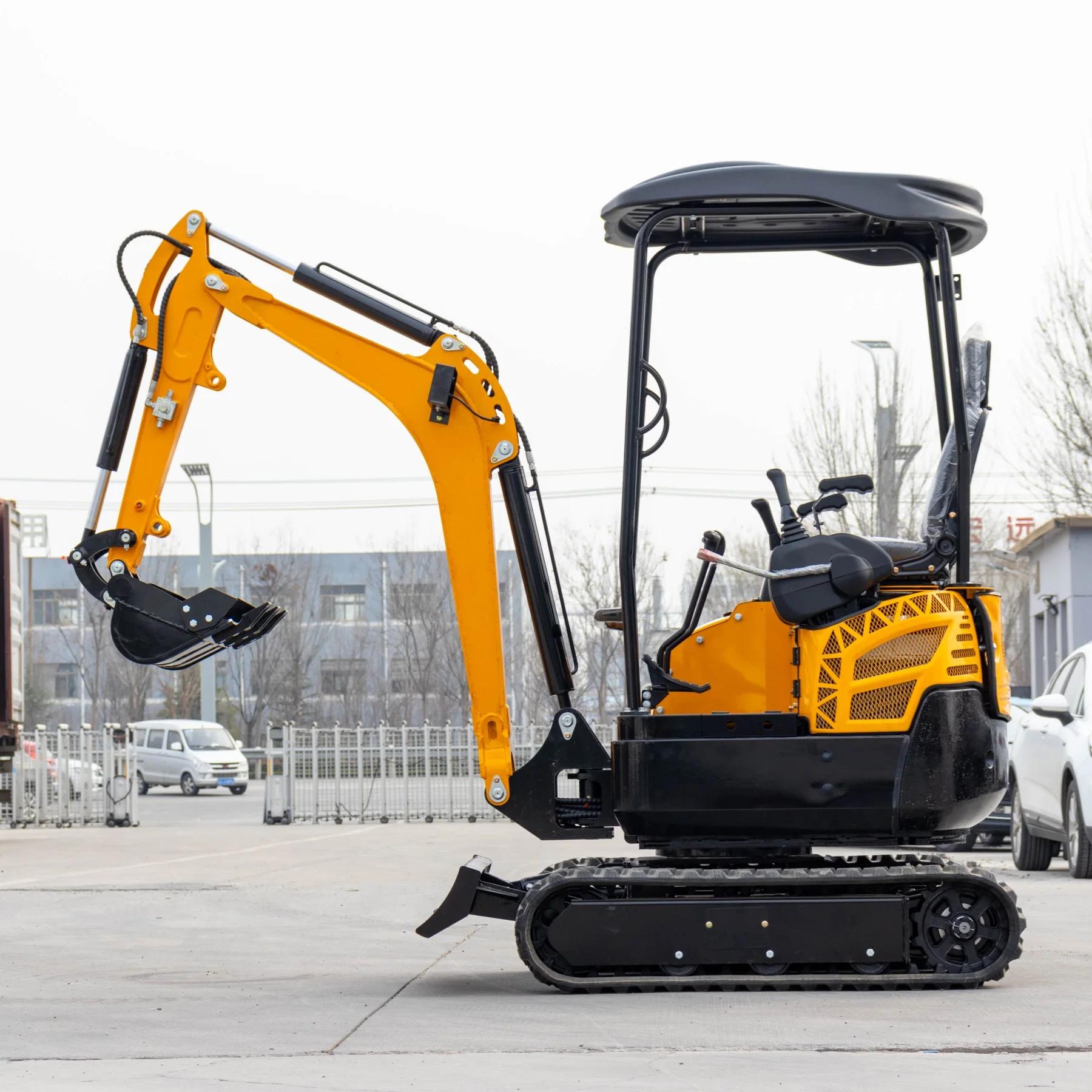 1 tonelada 1,5 toneladas 2 toneladas uso de construção micro recém-projetado miniescavadeira diesel mais pequena para pomar agrícola - Image 1