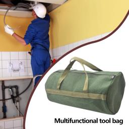 Bolsa de ferramentas de lona grossa, organizador de armazenamento de chaves de fenda, bolsa portátil para eletricista, sacola multifuncional - Image 3