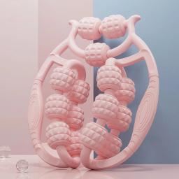 Rolo massageador redondo para cintura, músculos abdominais, anel de perna, clipe de fogão para limpar o meridiano, ferramentas portáteis de massagem de celulite - Image 1