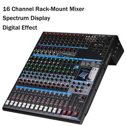 Leicozic-Digital Effect Audio Console, Espectro de Montagem em Rack, Gravação USB e Bluetooth, Tela 19in, Tela 3.2in - Image 5